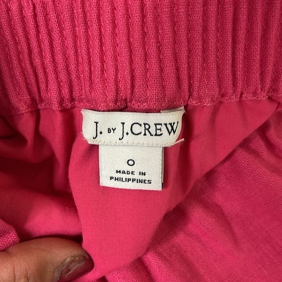 J.CREW Women’s Pink Short Mini Linen and Cotton Scallop Hem Skirt Size 0 - Picture 6 of 7